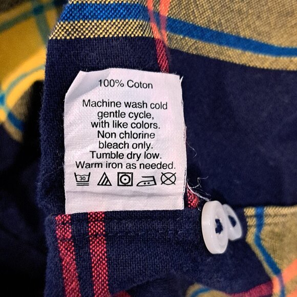 J. Crew Men's Large Long Sleeve Button Down Slim Fit Plaid Oxford Style #03034 - Picture 8 of 13